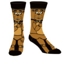 Mens Unisex Horror Movie Five Nights Freddy Fazbear Novelty Character Crew Socks - £6.81 GBP
