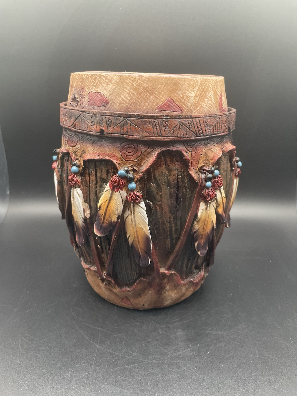 Pure Western Steer Head Feather Container - $27.73