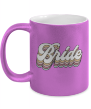 Bride Mugs Bride, Bachelorette, Retro Pink-M-Mug  - £14.34 GBP