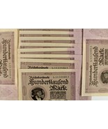 1923 Deutschland 100,000 Marke Hinweise / 11 (Elf) Sequentially Nummerie... - $167.89