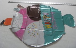 Foil Balloon Ice Cream Sweets Candy Decoration Adults Kids Happy Birthday Party - £7.50 GBP