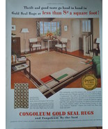 Vintage Congoleum Gold Seal Rugs By the Yard Magazine Advertisements 1937 - £4.71 GBP