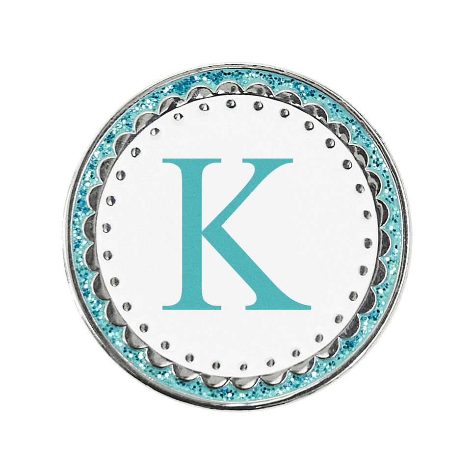 New Surprizeshop Ladies Golf Ball Marker. Aqua Letter. A - Z - $5.73