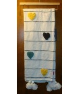 New Rachel Roy 50 x 60&quot; Woven Throw Blanket Tassels Multi-Color Raised H... - $100.84 CAD