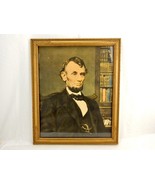Abraham Lincoln Framed Print, Brody Photograph Litho, Lincoln Insurance ... - £38.50 GBP