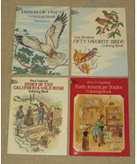 Lot of 4 Dover Coloring Books - Birds, History - £14.96 GBP