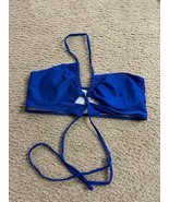 Bathing suit bra top size xl beach wear blue - $12.87
