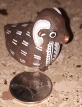 Peruvian Ram Whistle Painted Clay Pottery Figurine Miniature Minka - £21.83 GBP