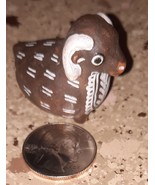 Peruvian Ram Whistle Painted Clay Pottery Figurine Miniature Minka - £22.08 GBP