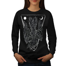 Wellcoda Crazy Crow Bird Life Womens Sweatshirt, Sky Casual Pullover Jumper - £22.86 GBP+