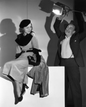 Jimmy Durante and Karen Morley shining light on sitting model 16x20 Canvas - £55.94 GBP