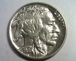 1936 Buffalo Nickel Choice About Uncirculated+ Ch. Au+ Nice Original Coin - £11.78 GBP