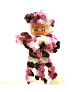 Vintage Mauve Granny Blow Mold Doll Door Hanger Christmas Creepy XMas Cr... - £7.75 GBP