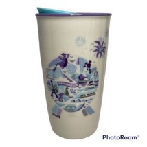 Starbucks Coffee 2019 Disney Epcot Retired Ceramic Travel Mug Tumbler Li... - $97.88