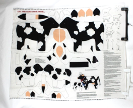 Till the Cows Come Home Fabric Panel Holstein Farm Country Dairy Cut &amp; Sew VIP - £8.99 GBP