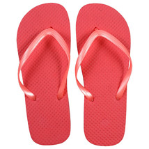 Juncture Ladies&#39; Solid Color Rubber Flip Flops - red - size med - 7/8 - new - £3.18 GBP
