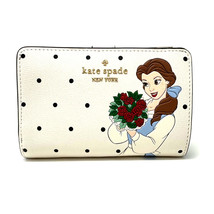 NWT Disney X Kate Spade New York Beauty &amp; The Beast Medium Compact Bifold Wallet - £68.27 GBP
