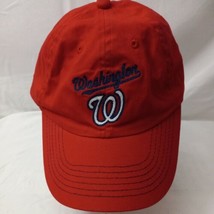 Women&#39;s MLB Fan Favorites Red Washington Nationals  Adjustable Baseball Hat EUC - £10.89 GBP