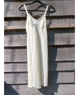 Vintage Slip Dress Lingerie Shadowline Nylon Ivory Lace 34 Med Made In T... - £12.65 GBP