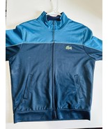 Lacoste Track Jacket Men Blue Full Zip Long Sleeve High-Neck size Large - £30.04 GBP