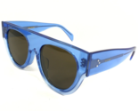 Celine Sunglasses CL40012F 84E Clear Blue Thick Frames w Brown Lenses 52... - $144.67