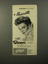 1954 Hotel St. REgis Ad - The Maisonette Marti Stevens - £14.76 GBP