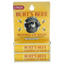 Beeswax Lip Balm Twin Pack by Burts Bees for Unisex - 2 x 0.15 oz Lip Balm - $11.72