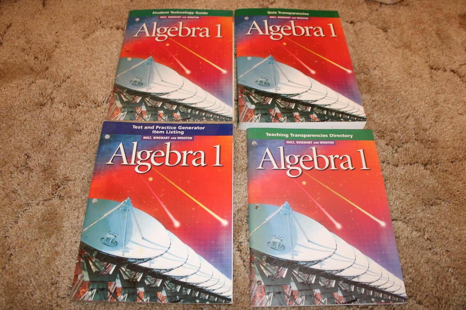Algebra 1, Teaching Transparencies, Quiz Transparencies, Test &amp; Practice... - $49.45