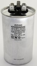 TradePro 45+5 MFD 440 Volt Round Capacitor TP-CAP-45/5/440R Pack of 2 - £39.01 GBP