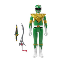 Power Rangers Green Ranger ReAction 3.75&quot; Action Figure - £31.81 GBP