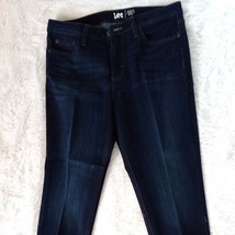 LEE 5 Pocket, Straight Leg, Stretch Denim Jeans - Women&#39;s Size 14P - Pre... - $19.32