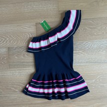 Lilly Pulitzer Mandarina Sweater Tank Top True Navy Cracked Up Stripe Sm... - $79.99