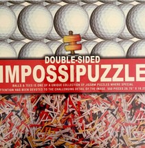Puzzle Impossipuzzle Double Sided NEW SEALED Golf Theme 550 Piece 2013 BGS - $17.25