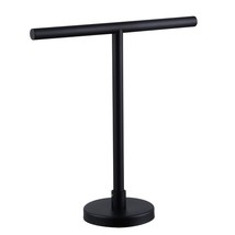 Free Standing Matte Black Countertop Rack, Modern Hand Towel Stand For Bathroom, - $42.99