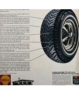 1970 Shell Gas And Oil Super Snow Tires Advertisement Automobilia DWII18 - €25,75 EUR