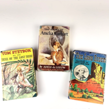 Vintage Books Amelia Earhart Tom Stetson The Long Rider w/ Jackets - Lot of 3 - £11.81 GBP