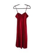 Victoria&#39;s Secret Valentines Day Red Silk Bias Cut Slip Long Night Gown ... - £119.61 GBP