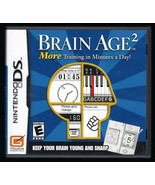 BRAIN AGE 2 More Training In Minutes A Day NINTENDO DS 2007 COMPLETE Vid... - £11.62 GBP