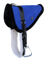 Horse SADDLE PAD Western Suede Leather Bareback Stirrups 39148-153 - $94.04+