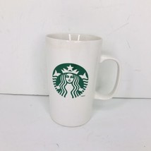 Starbucks 2014 Tall 16 Oz Coffee Mug White Ceramic Tea Cup Grande - £11.79 GBP