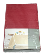 J.C. Penney Home Mitchell Tablecloth 60&quot; x 120&quot; Red Woven - $33.66