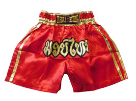 M KIDS Muay Thai Boxing Short Pants Pant MMA Kickboxing Men Women Workou... - £19.97 GBP