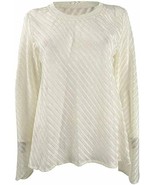 Rachel Roy Womens Ivory Long Sleeve Crew Neck Tunic Top Size L - $24.67 CAD
