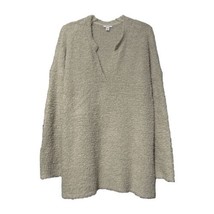 Pure Jill Womens Light Beige Fluffy Fuzzy Soft Long Sleeve V Neck Top Size 2X - £15.65 GBP