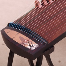 Portable Guzheng 125cm with bracket Chinese 21 String Instrument - £391.03 GBP