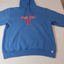 Russell Athletic ALL-OUT 17 Mens Blue Cotton Blend Hoodie Pullover Sweatshirt XL image 8