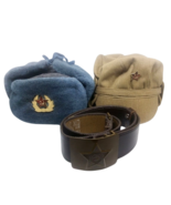 Uniforme de soldado soviético Ushanka Afganistán Gorra, cinturón de lona... - €84,32 EUR