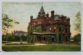 NY Brooks Memorial Hospital Dunkirk New York 1907 Postcard C18 - £8.22 GBP