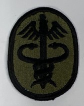 U.S.Army Health Services Command Insignia Shoulder Patch Black on green - £9.61 GBP