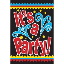 Toland Home Garden 1010367 It&#39;s a Party party Flag 28x40 Inch Double Sided party - £19.69 GBP
